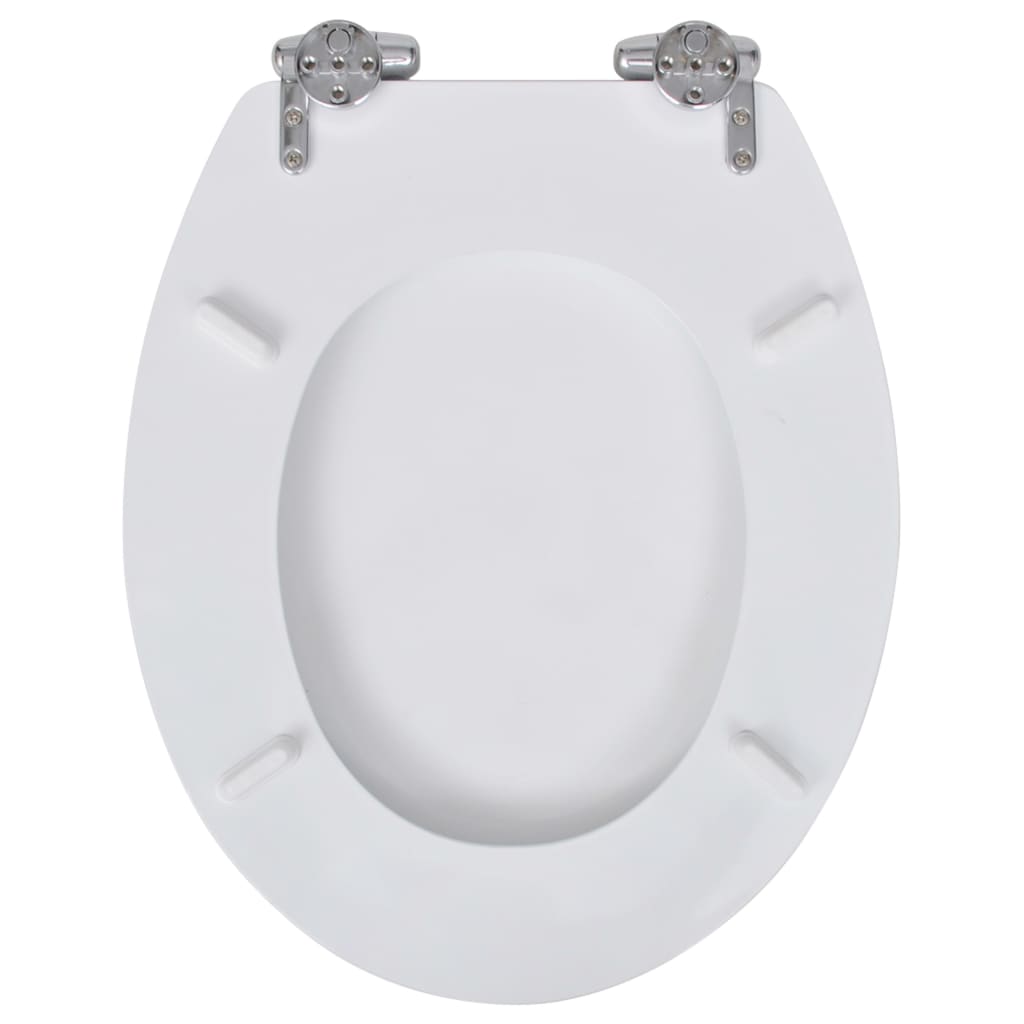 2 db fehér MDF WC ülőke lassan csukódó fedéllel