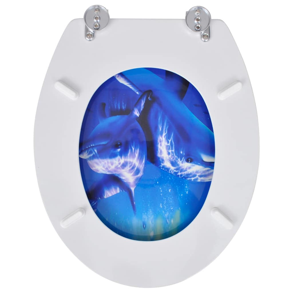 2 db delfinmintás MDF WC ülőke