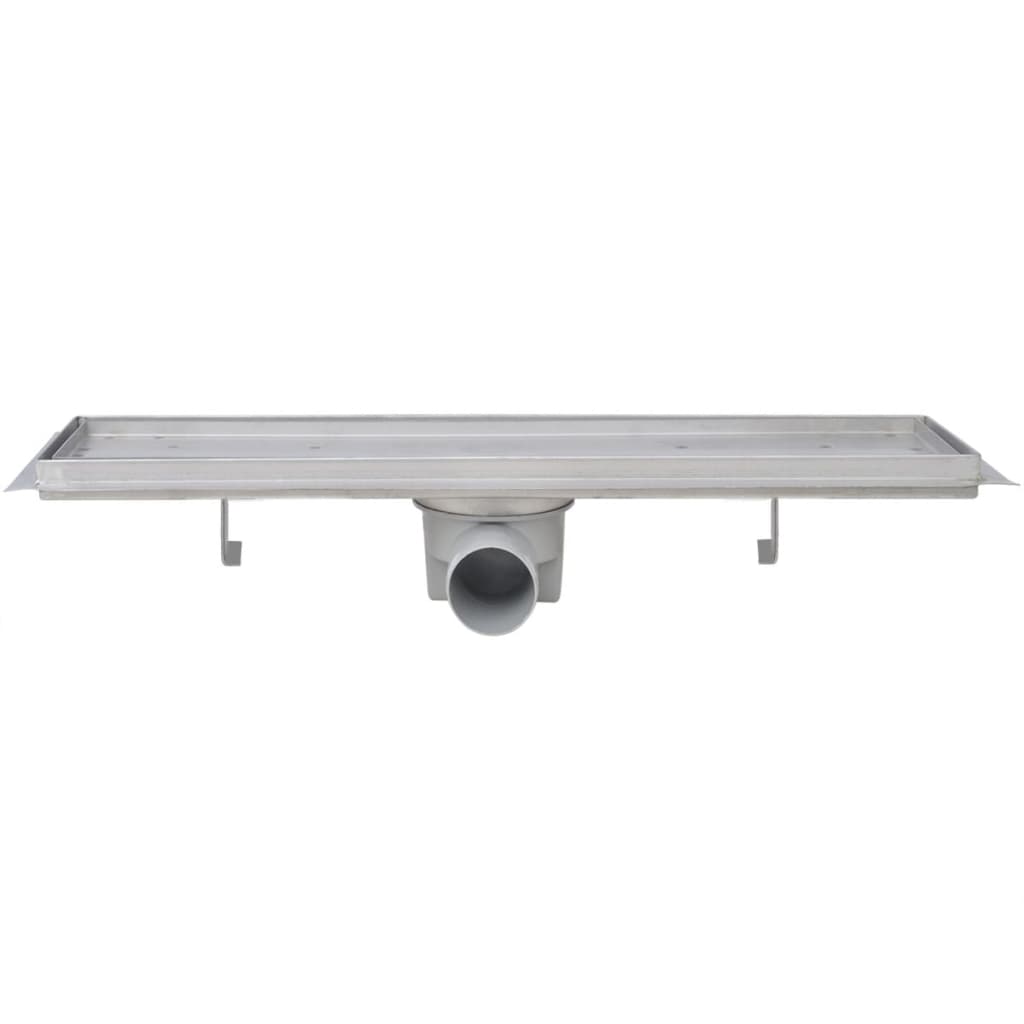 2db lineáris rozsdamentes acél zuhany lefolyó 530 x 140 mm