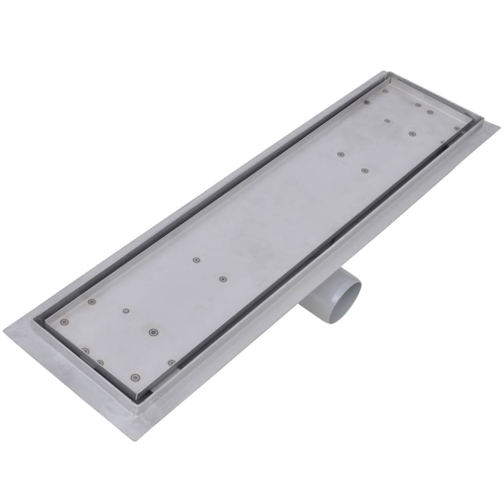 2db lineáris rozsdamentes acél zuhany lefolyó 530 x 140 mm