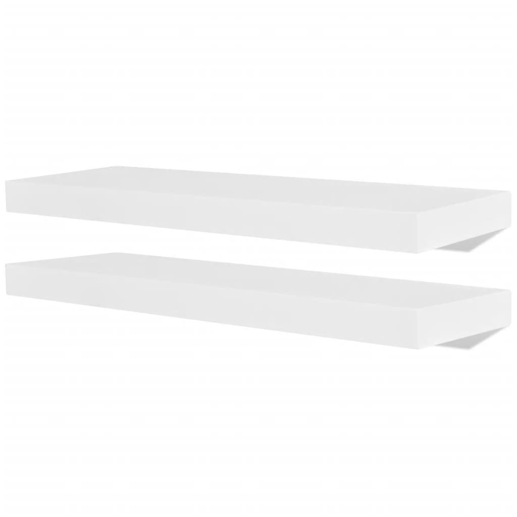 4 db fehér fali polc 60 cm
