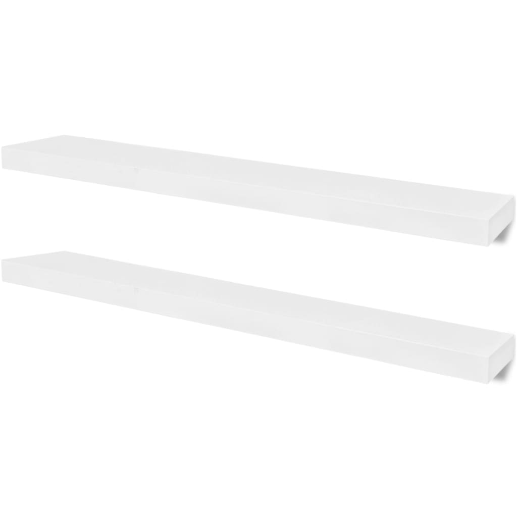 4 db fehér fali polc 100 cm