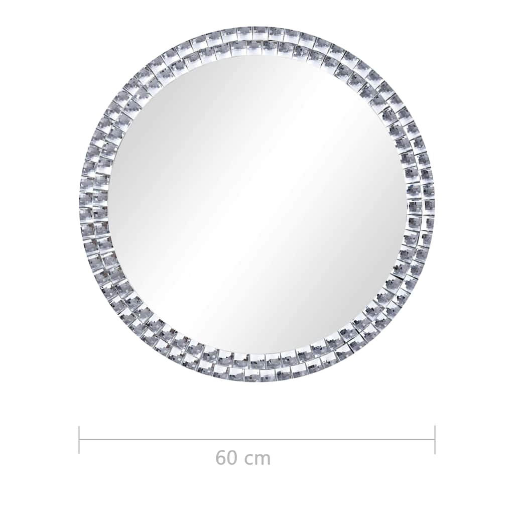 edzett üveg falitükör 60 cm