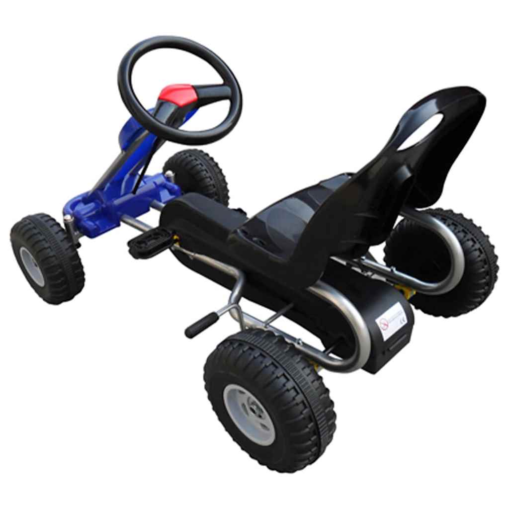pedálos gokart kék