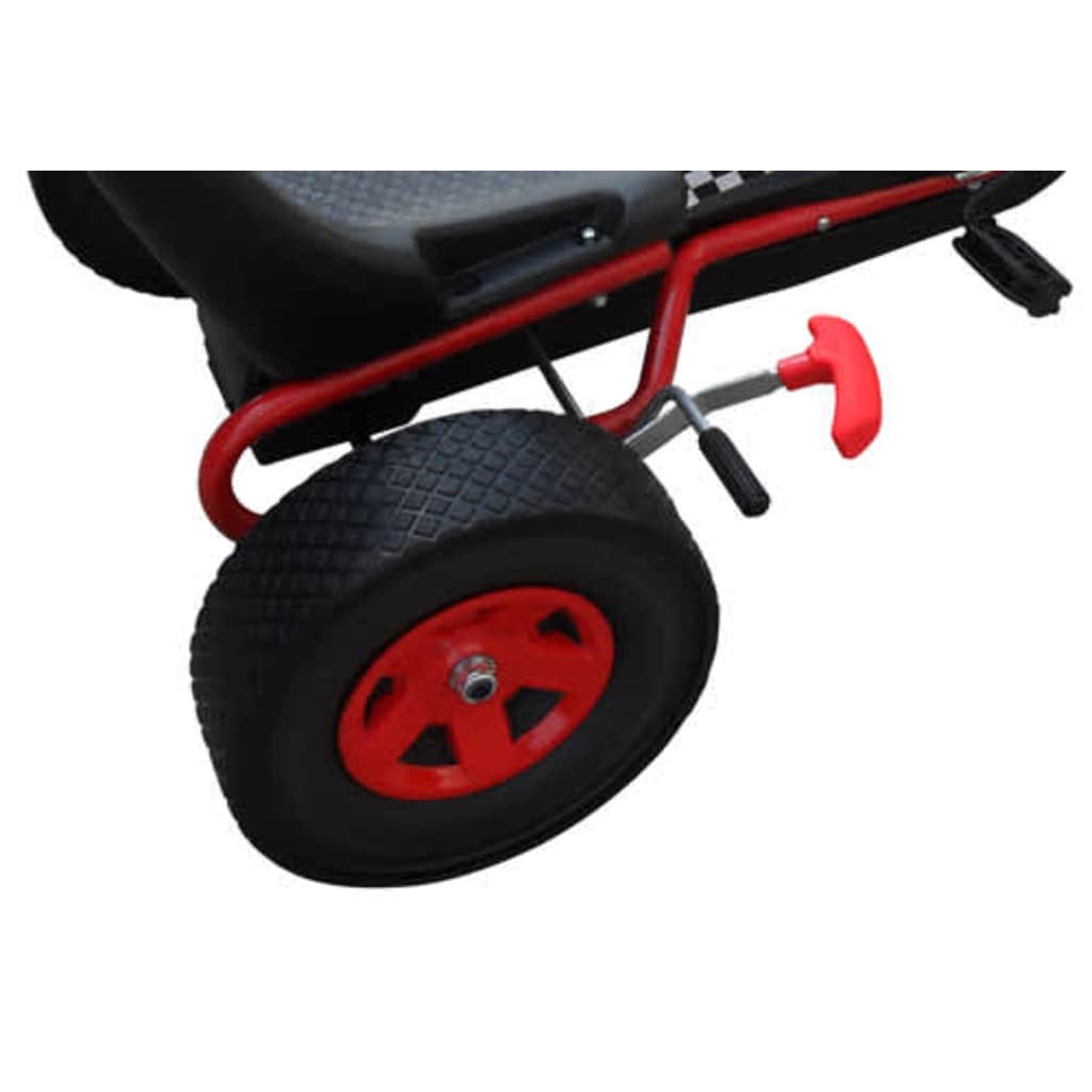 Pedálos gokart állítható üléssel piros