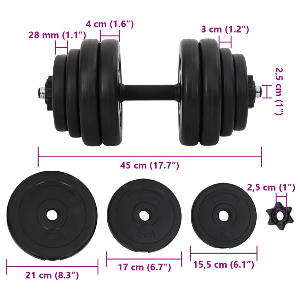 1 db egykezes súlyzó 15 kg