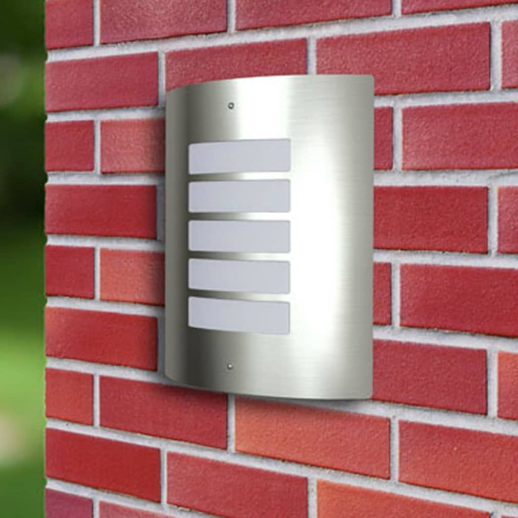 2 Rozsdamentes Acél Vízálló Fali Lámpatestek 60W