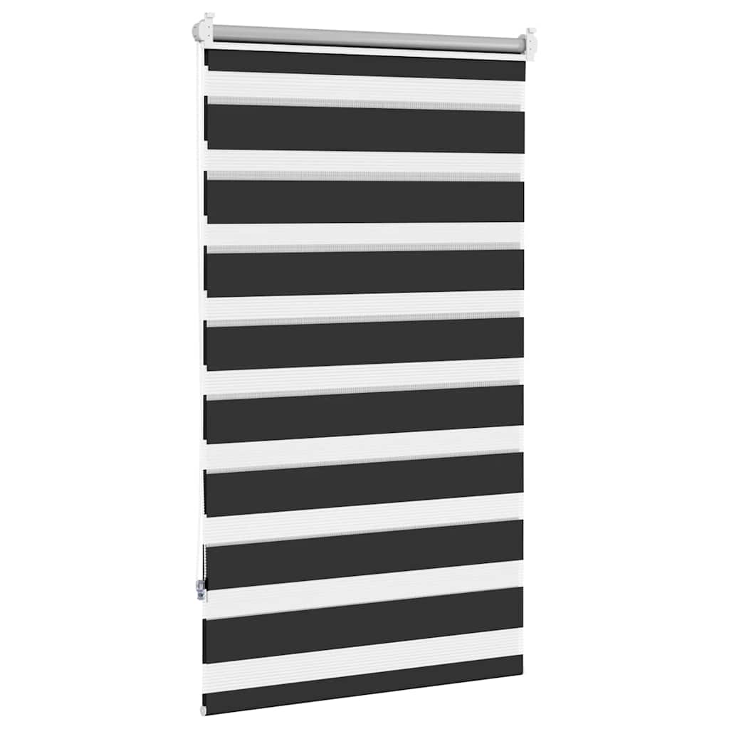 fekete zebra roló 70,9 x 120 cm szövet szélesség 66,7 cm