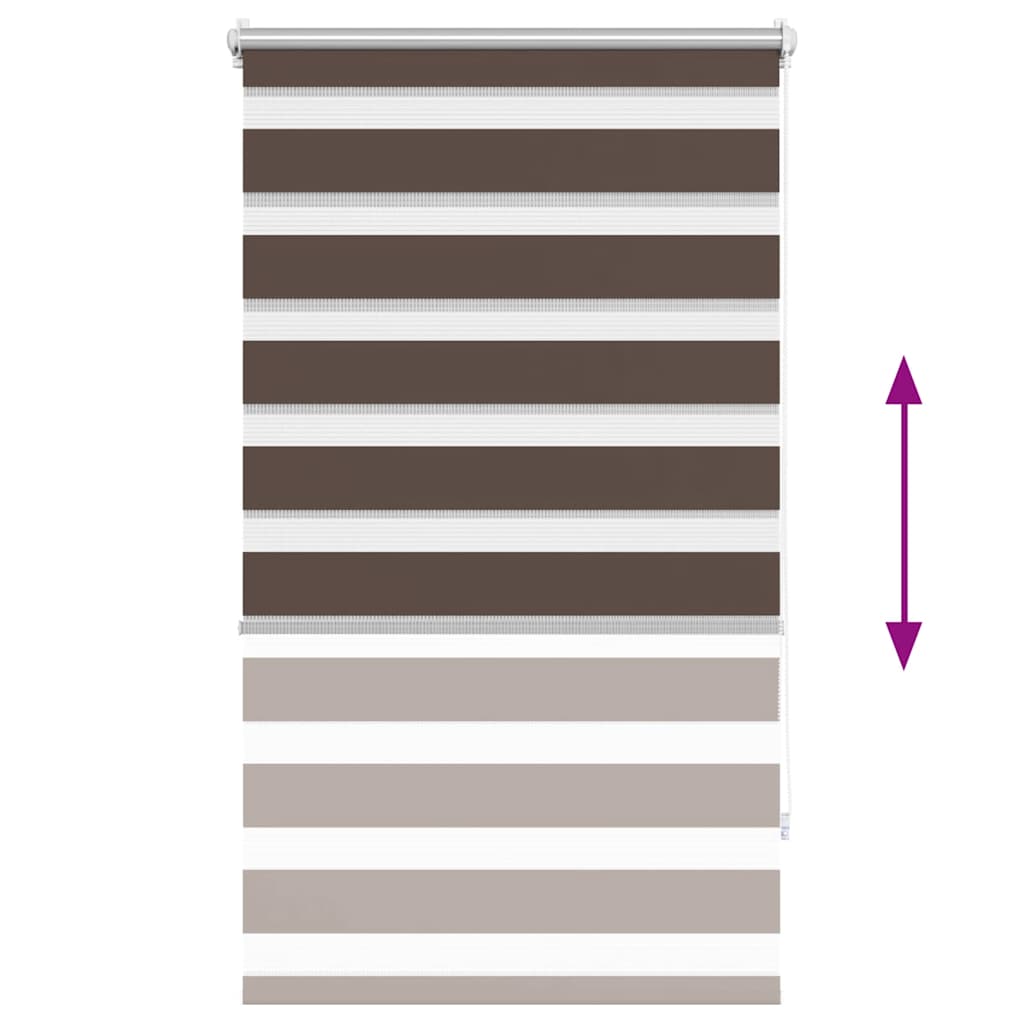 Zebra roló 70,9 x 120 cm, szövetszélesség 66,7 cm, kávébarna