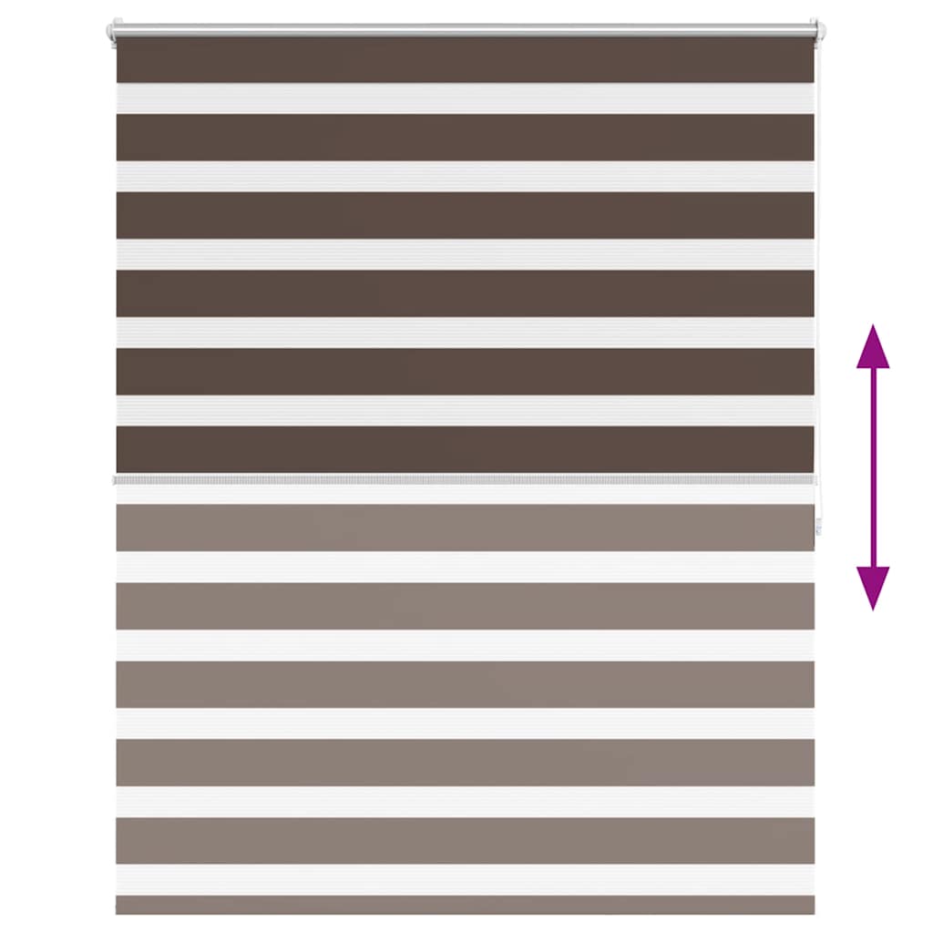 Zebra roló 120,9 x 175 cm, szövetszélesség 116,7 cm, kávébarna