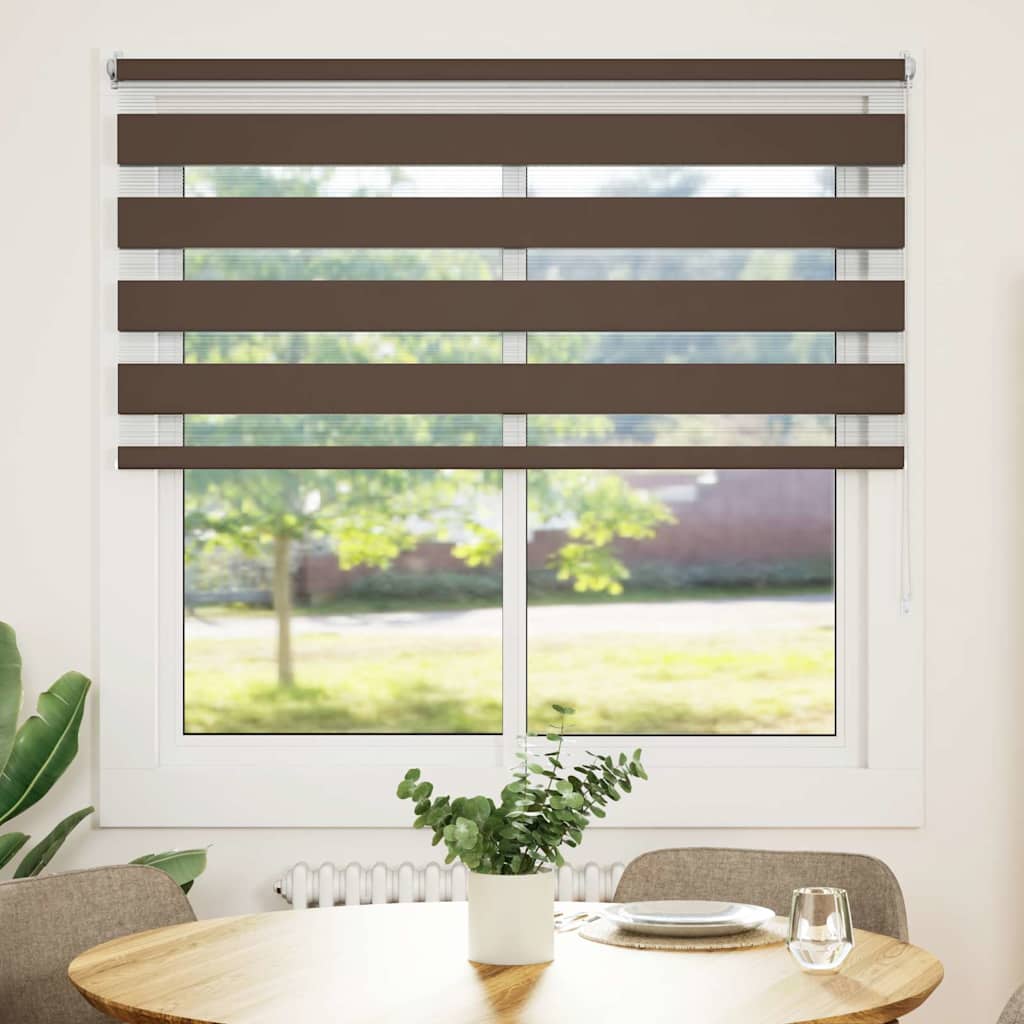 Zebra roló 120,9 x 175 cm, szövetszélesség 116,7 cm, kávébarna