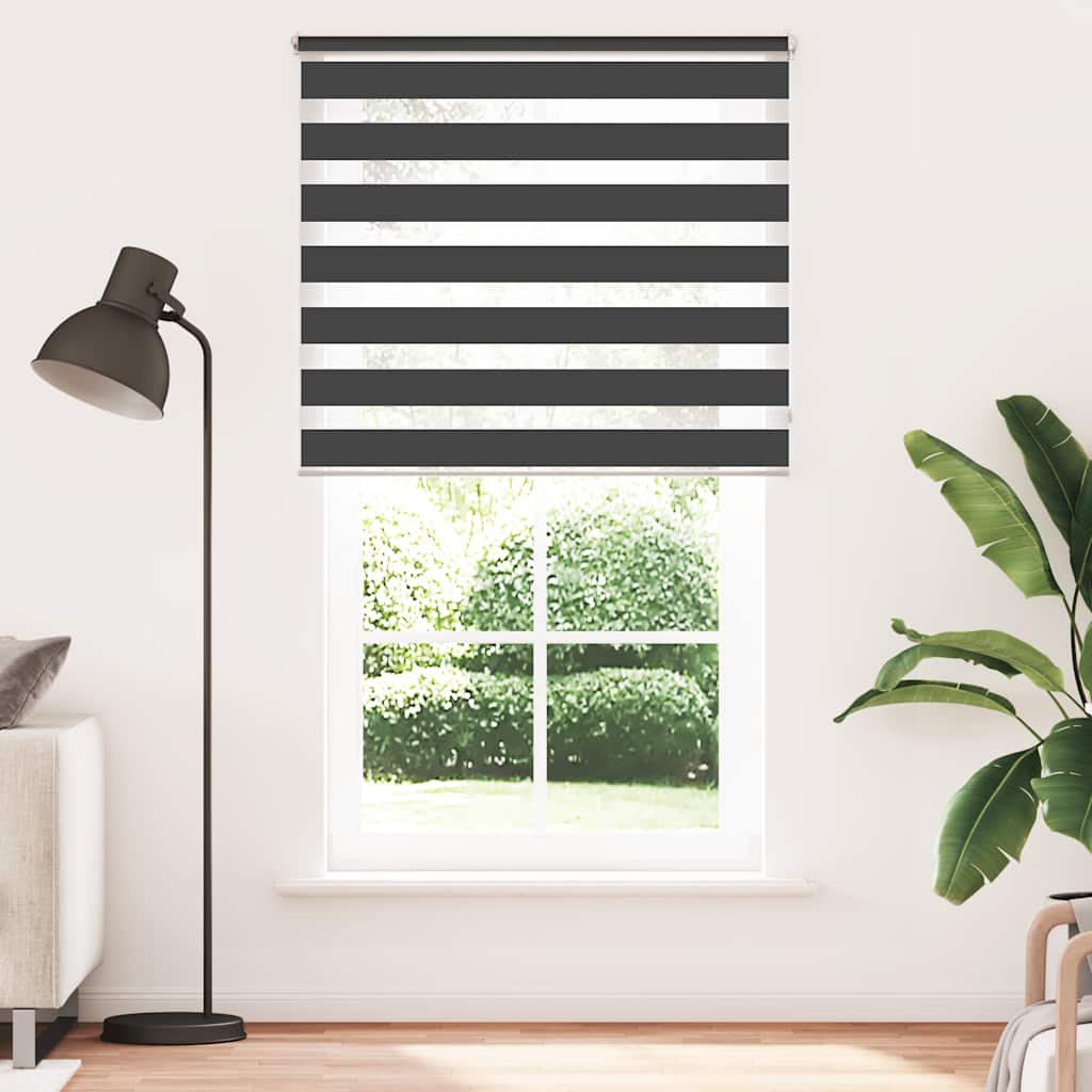 fekete zebra roló 120,9 x 230 cm szövetszélesség 116,7 cm