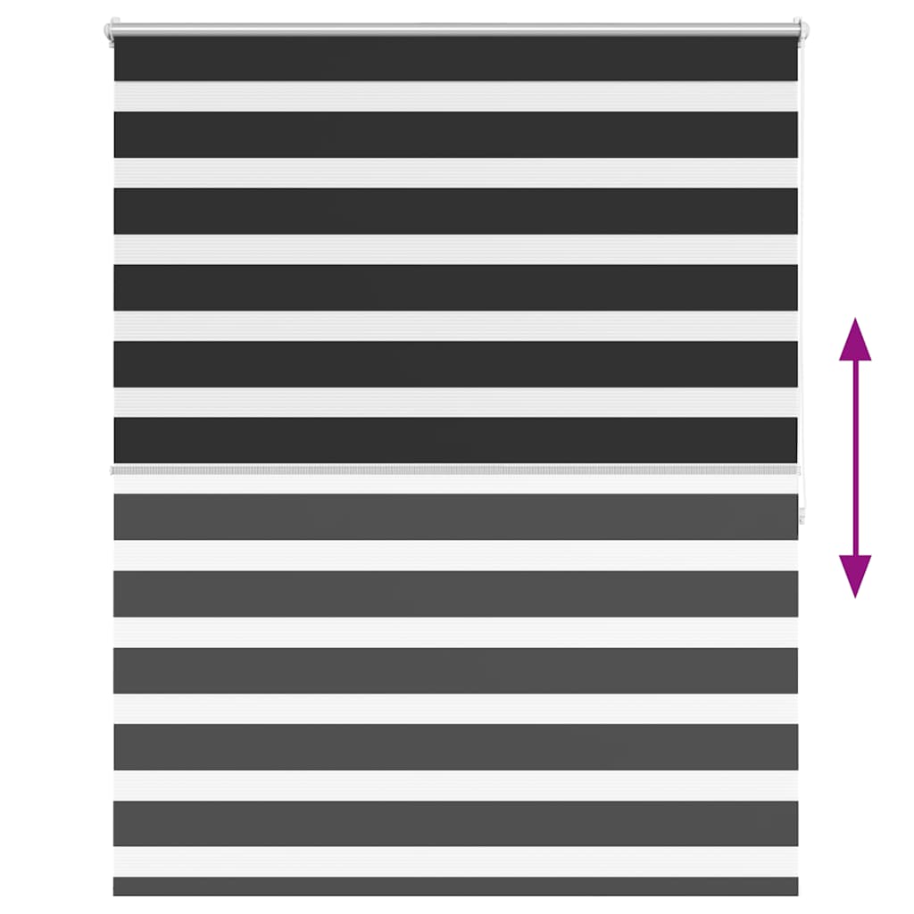 fekete zebra roló 140,9 x 175 cm szövetszélesség 136,7 cm