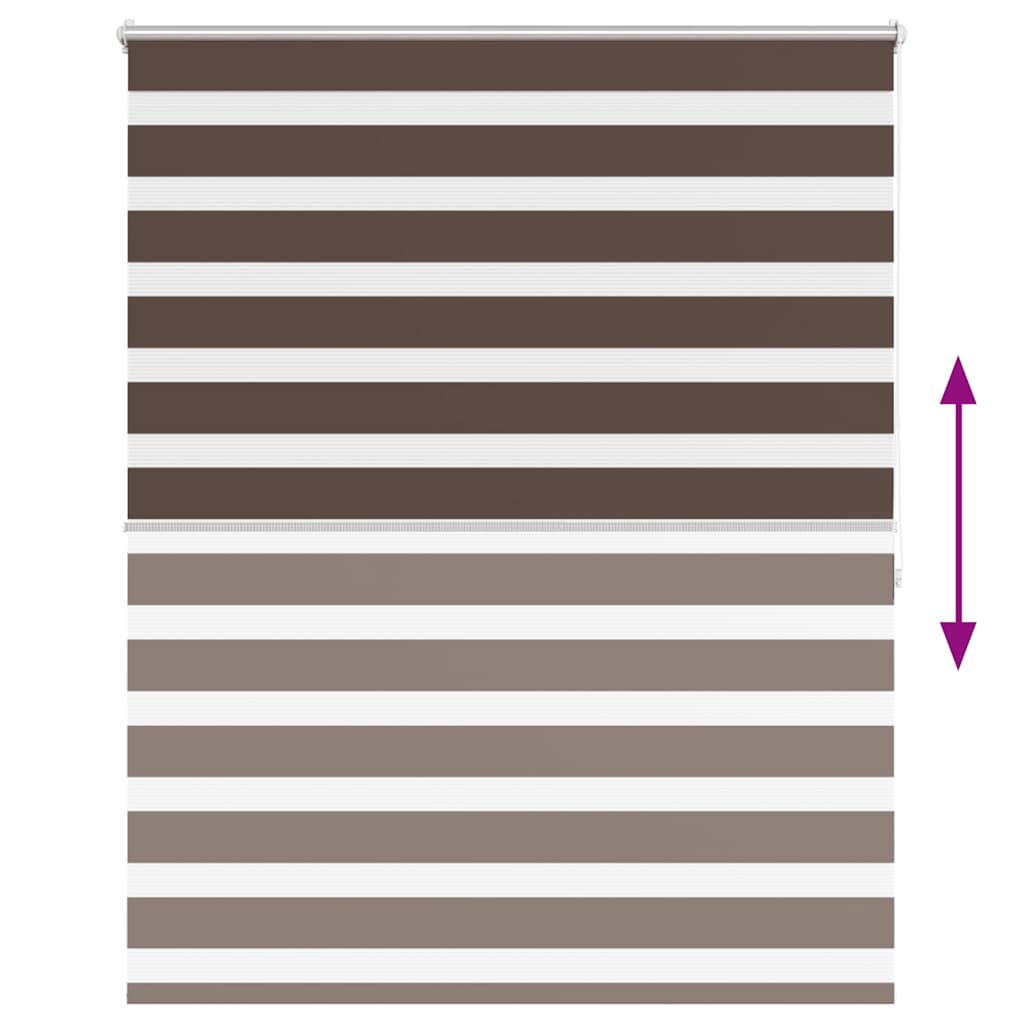 Zebra roló 140,9 x 175 cm, szövetszélesség 136,7 cm, kávébarna