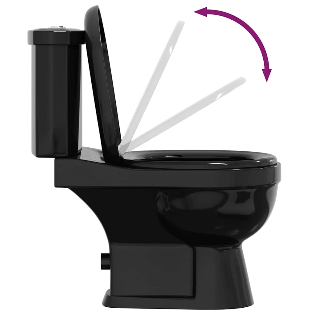 fekete WC tartállyal