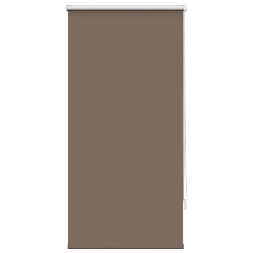 sötétítő roló, szövetből készült, 64,4 x 120 cm, szélessége 60 cm, kávébarna