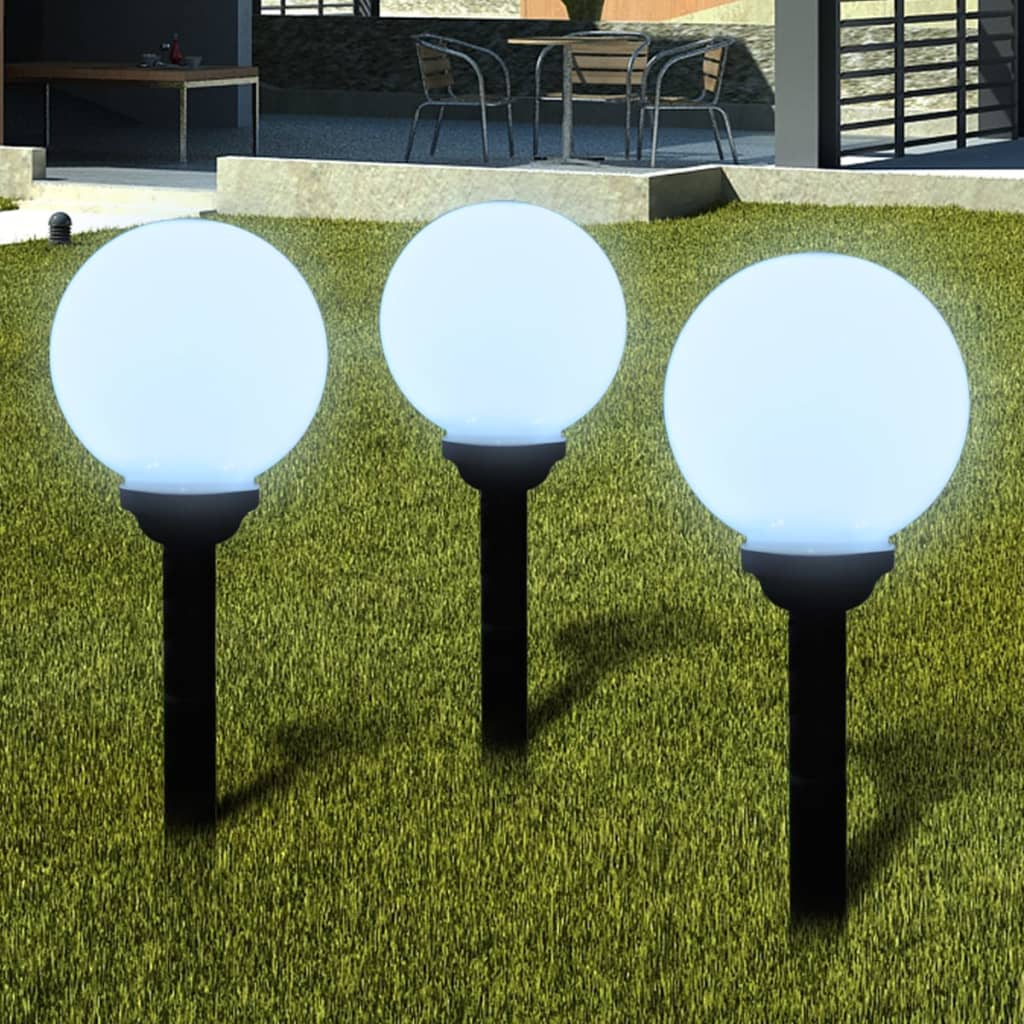 3 db kültéri tüske ösvény LED-es lámpa 20 cm