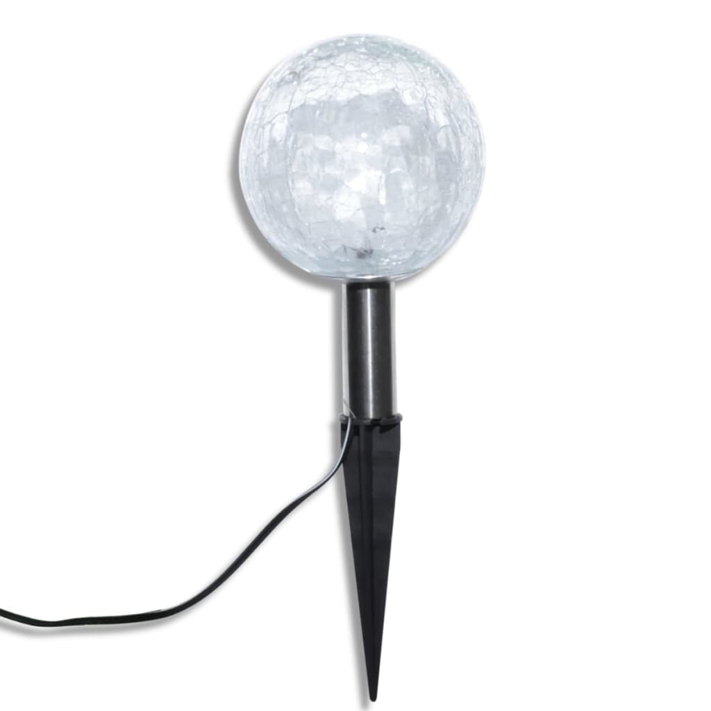 3 db LED kerti gömblámpa cövekkel és napelemmel