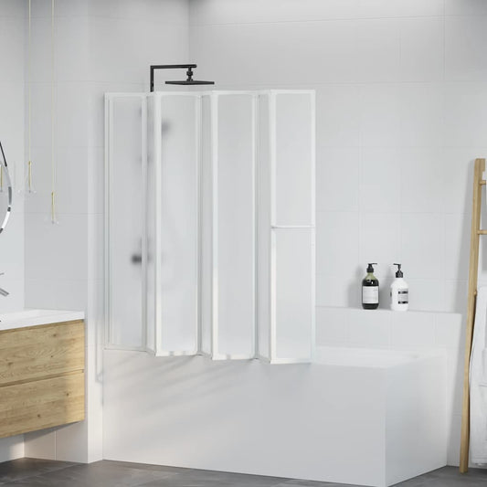 Zuhanyzó kádparaván 140 x 168 cm 7 panelek behajtható törülközőtartó