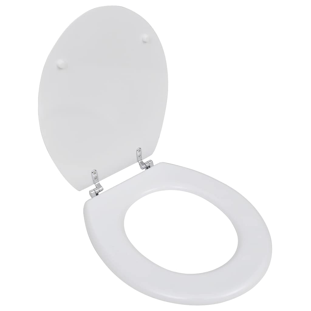 egyszerű tervezésű fehér MDF WC-ülőke