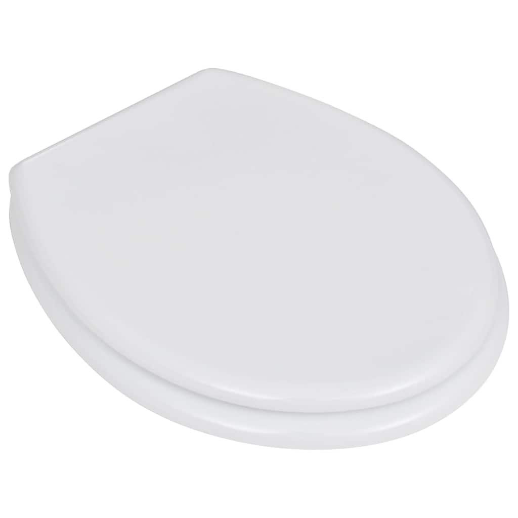 egyszerű tervezésű fehér MDF WC-ülőke