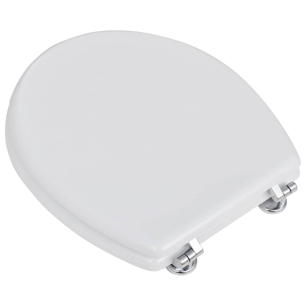 egyszerű tervezésű fehér MDF WC-ülőke