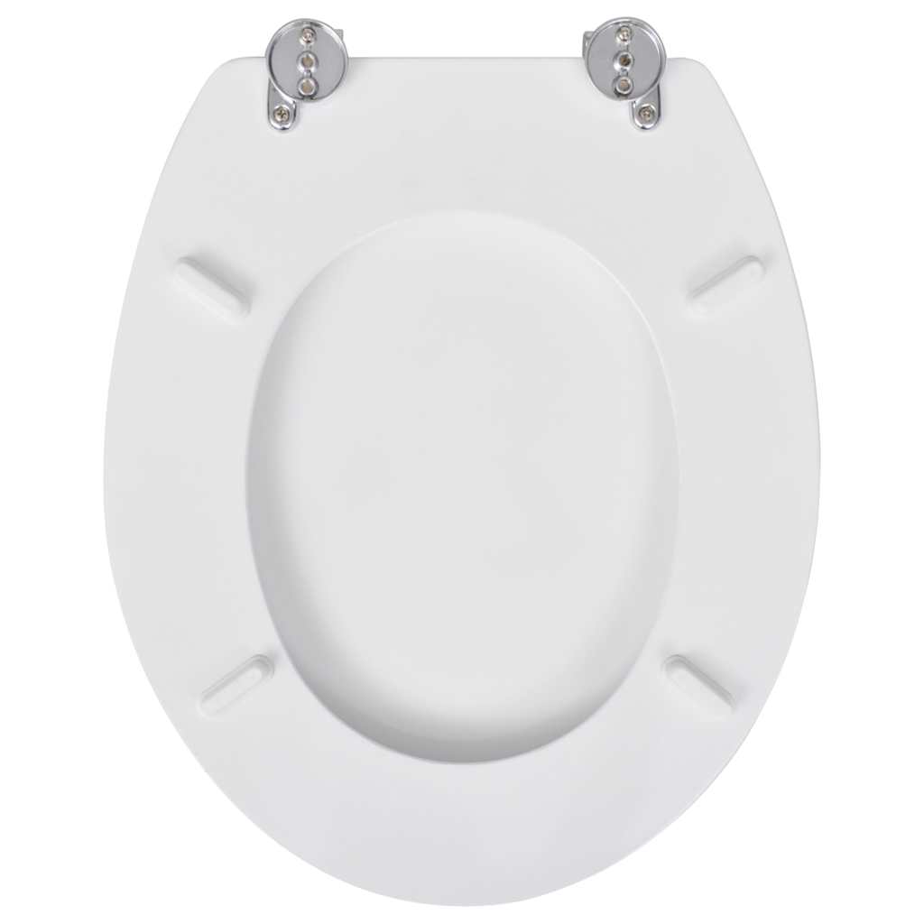 egyszerű tervezésű fehér MDF WC-ülőke