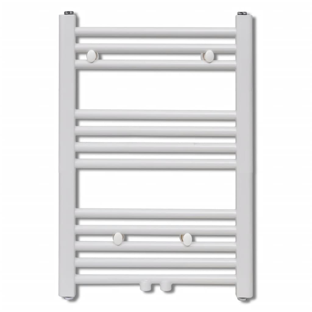 Fürdőszobai egyenes törölközőradiátor központi fűtéssel 500 x 764 mm