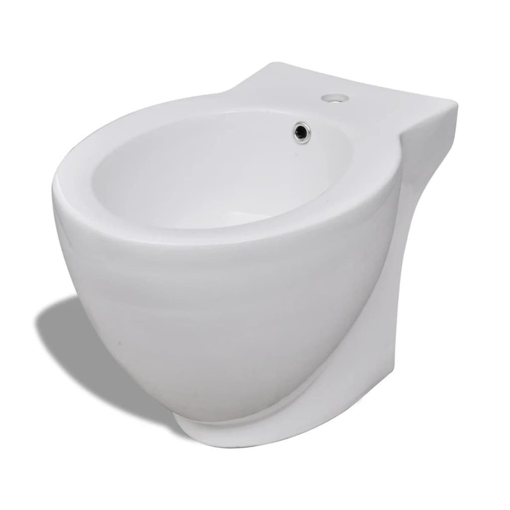 Fehér kerámia WC és bidé szett