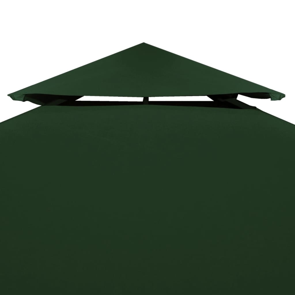 zöld csere pavilon ponyvatető 310 g/m² 3 x 3 m