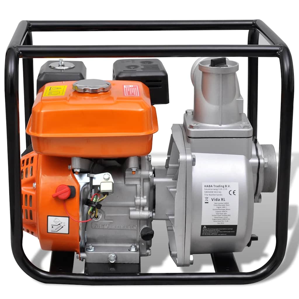 Benzinmotoros vízszivattyú 4800 W-os csatlakozással 80 mm