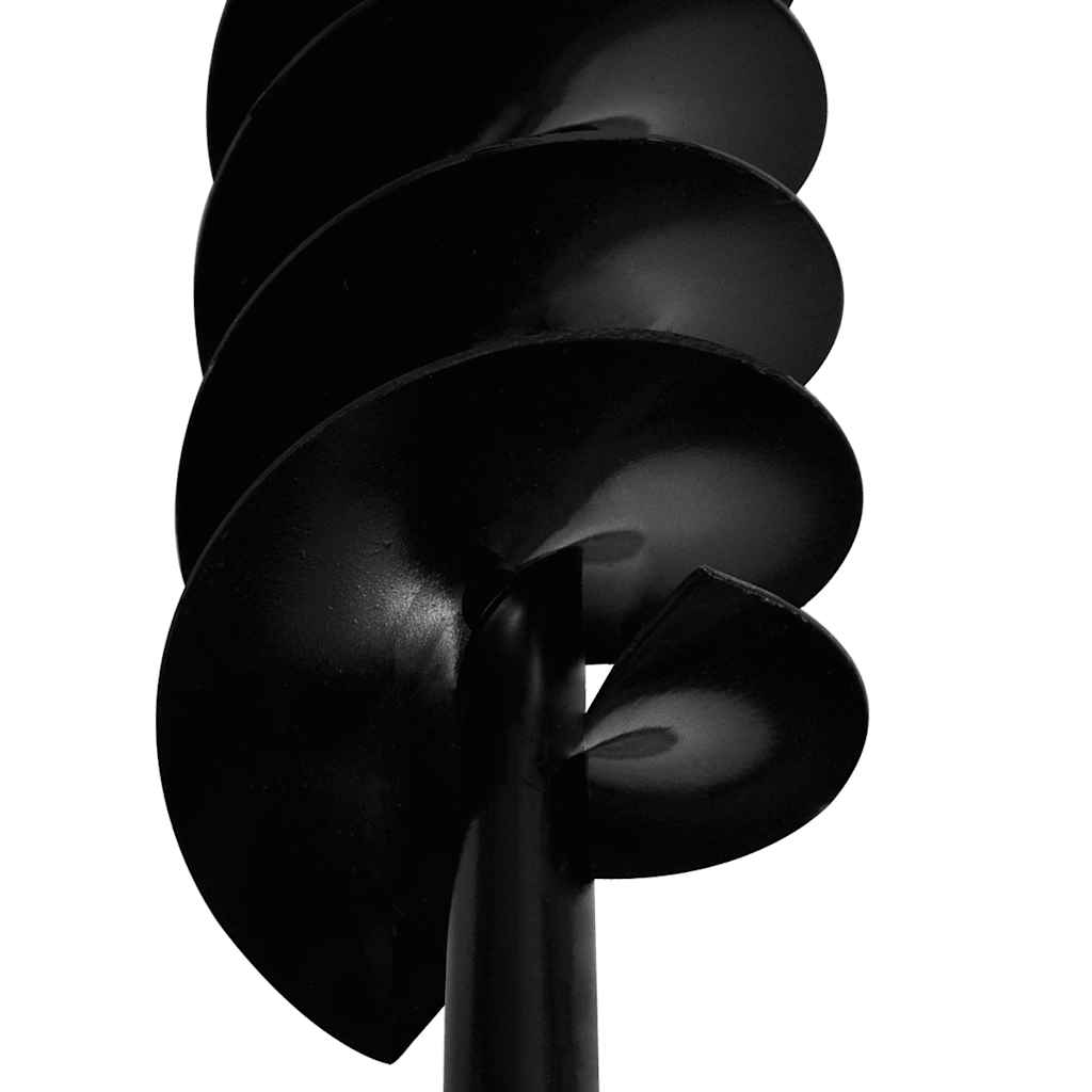 Kézi Föld Fúró Auger Bit 100 mm Dupla Csigával Fekete Acél