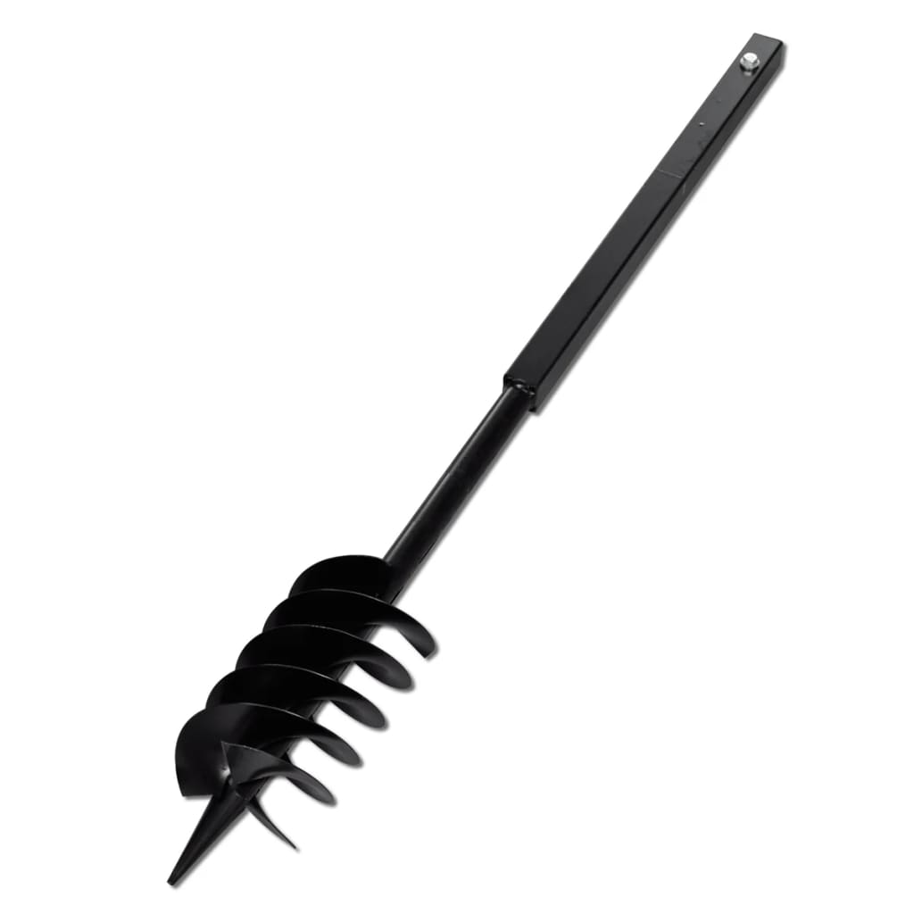 Kézi Föld Fúró Auger Bit 120 mm Dupla Spirállal Fekete Acél