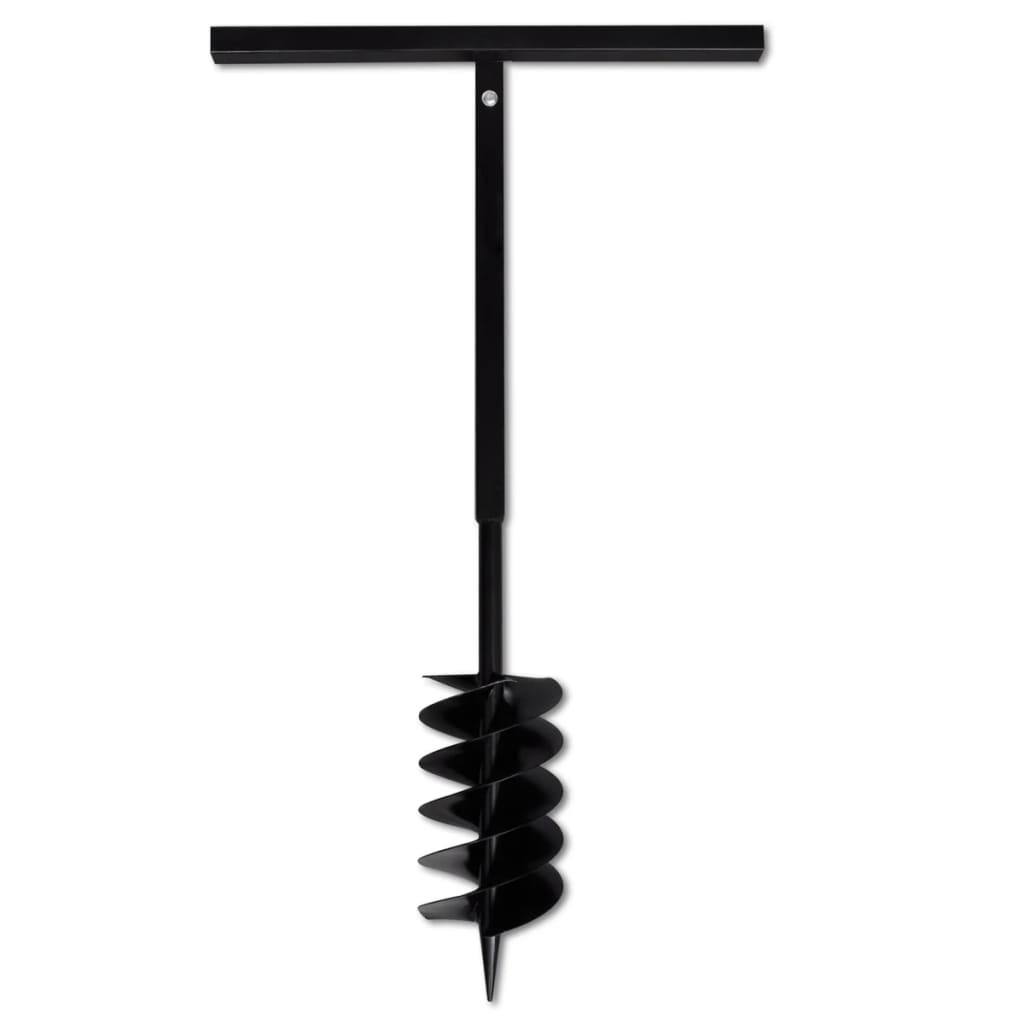 Kézi Föld Fúró Auger Bit 150 mm Dupla Spirállal Fekete