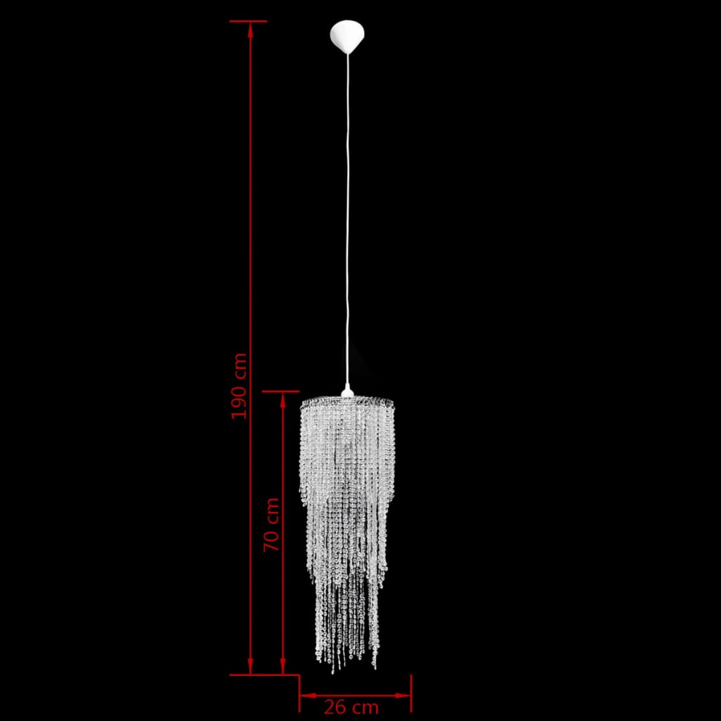 Függő csillár 26 x 70 cm