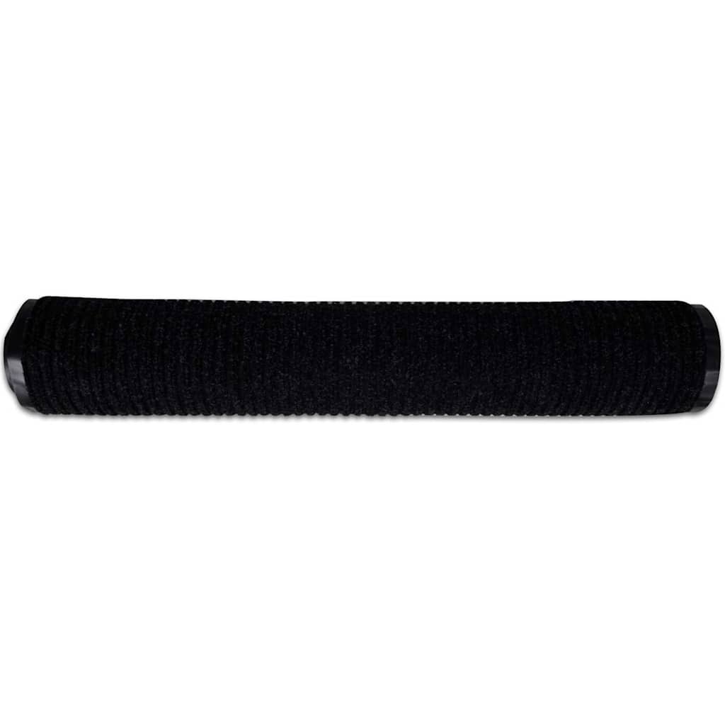 fekete PVC lábtörlő 90 x 150 cm