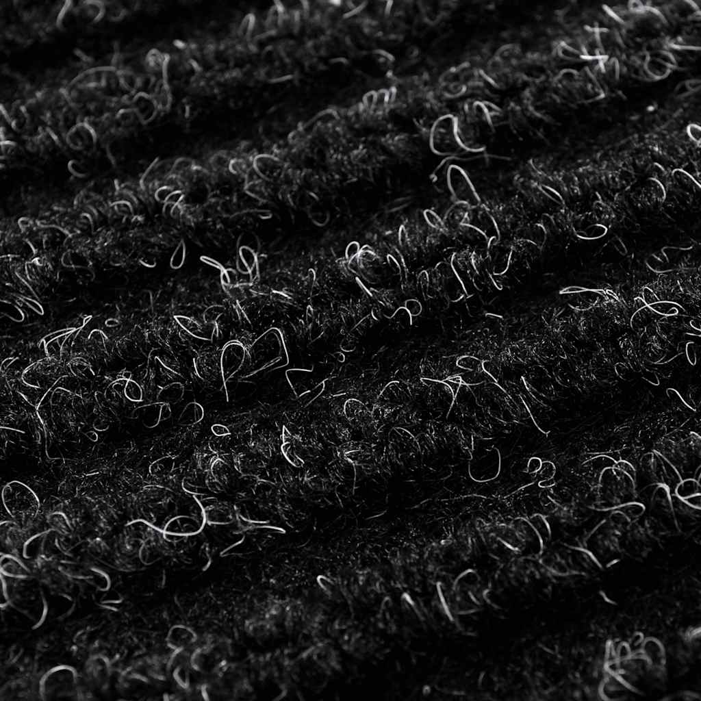 fekete PVC lábtörlő 90 x 150 cm