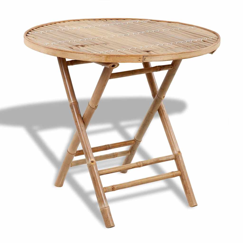 5-részes összecsukható kültéri bambusz étkezőszett