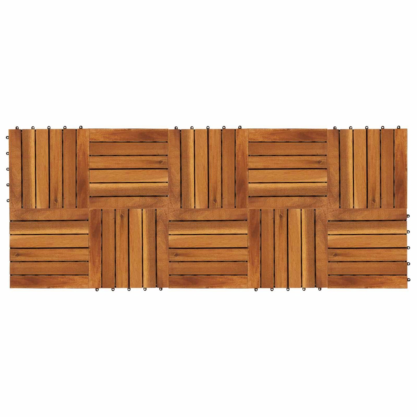 Faszegély járólap 10 pcs Barna 30 x 30 cm Akácfa