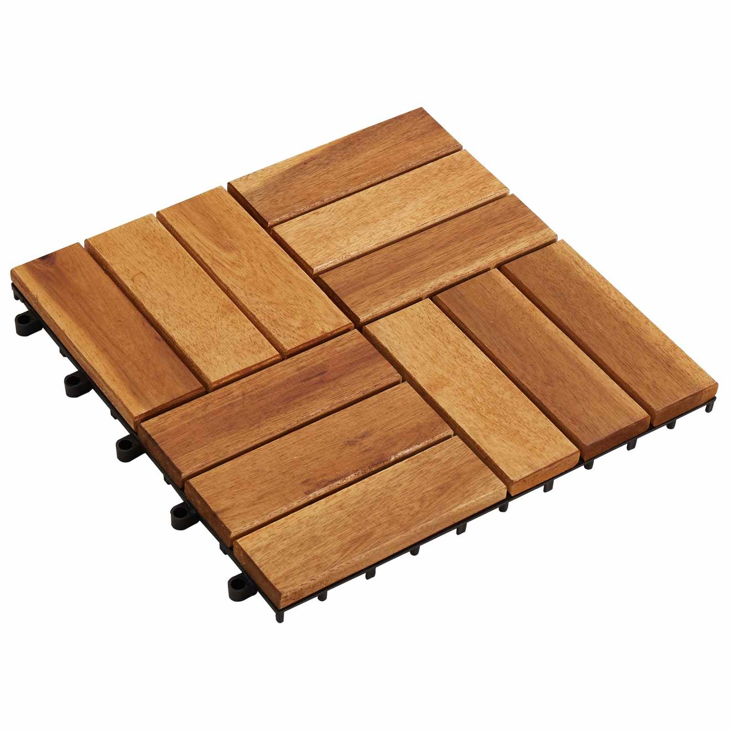 Faszegély járólap 10 pcs Barna 30 x 30 cm Akácfa