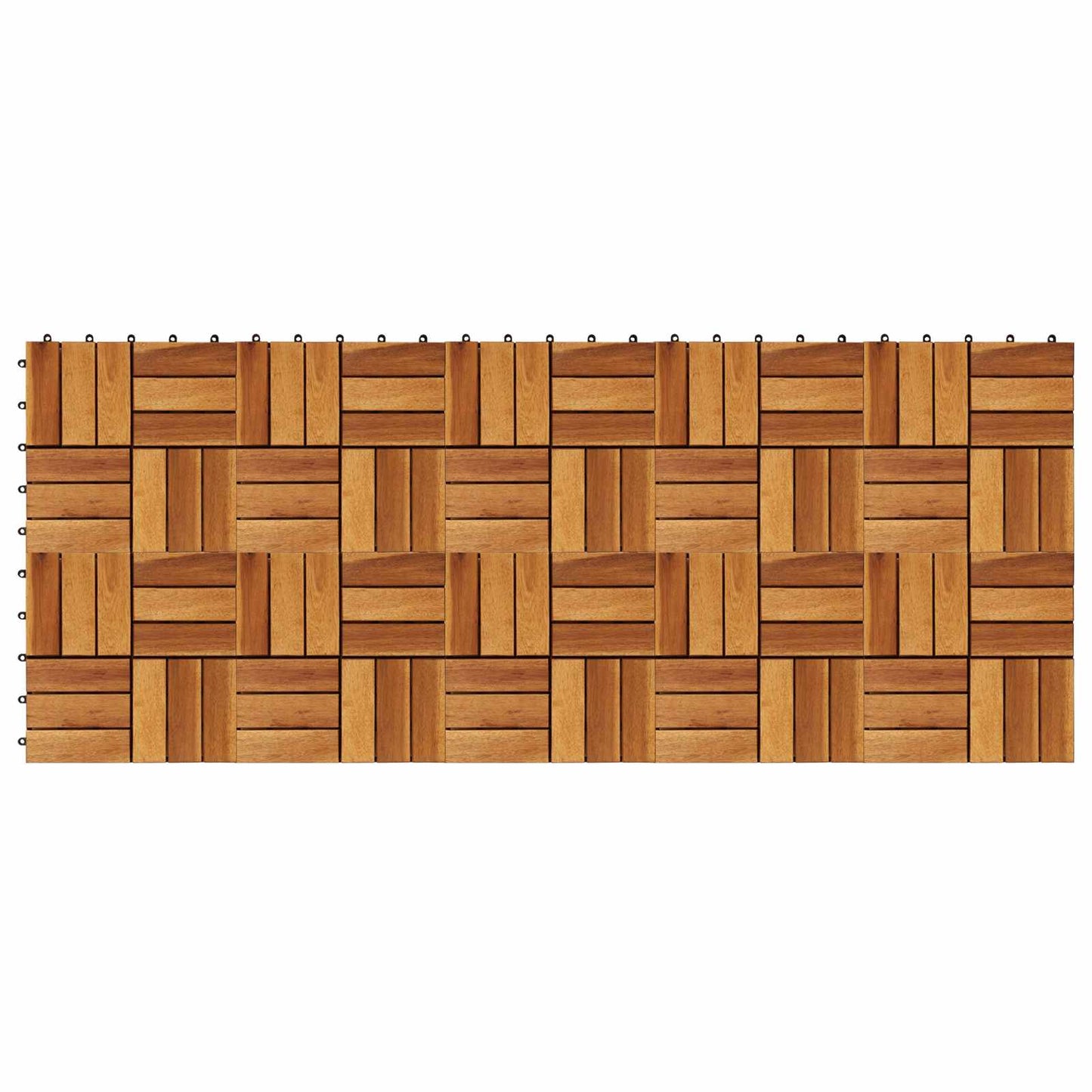 Faszegély járólap 10 pcs Barna 30 x 30 cm Akácfa