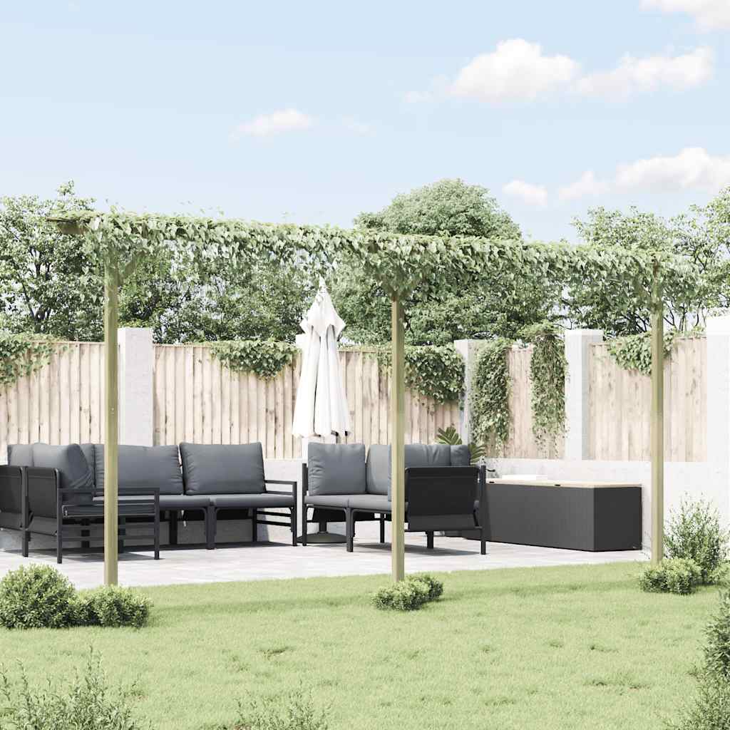 fa kerti pergola 410 x 40 x 203 cm