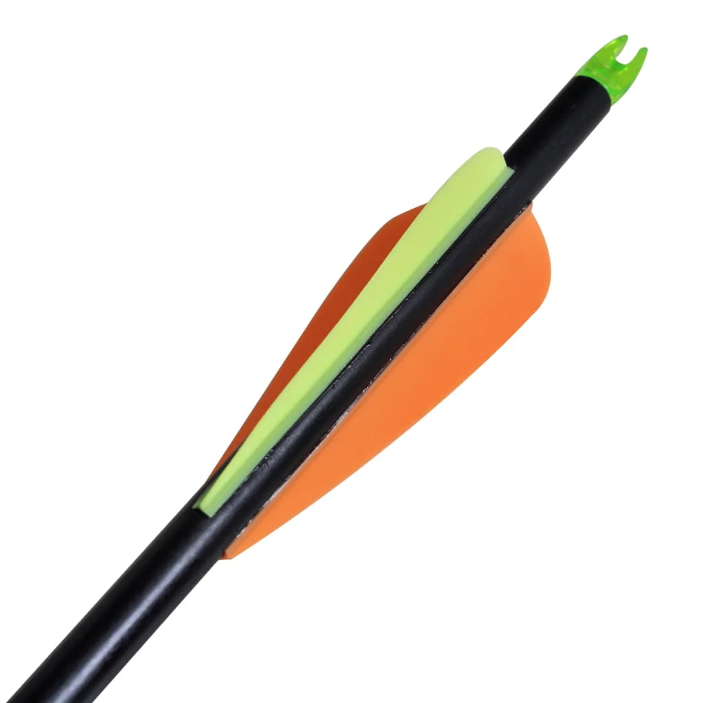 12 db standard csigás íj üvegszálas nyílvesszők 30" 0,8