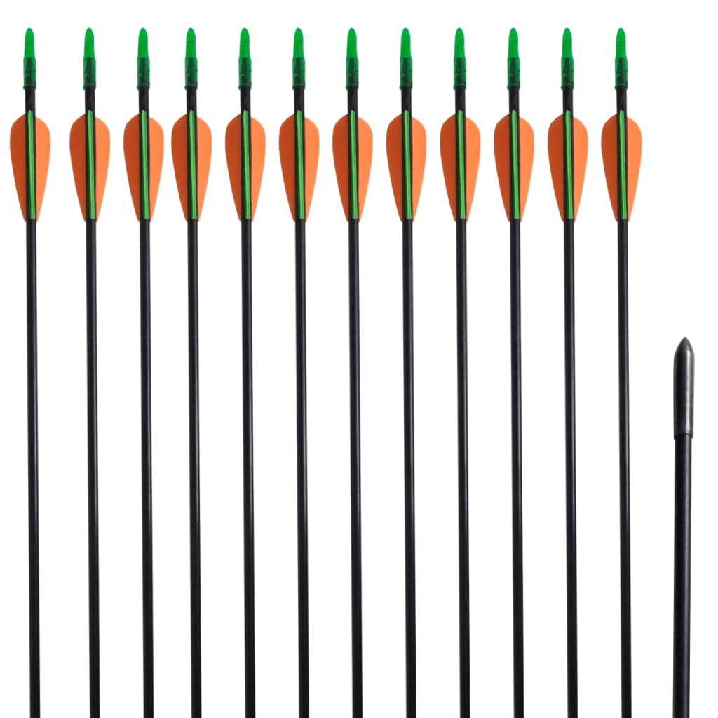 12 db standard reflex íj üvegszálas nyílvesszők 30" 0,6 cm