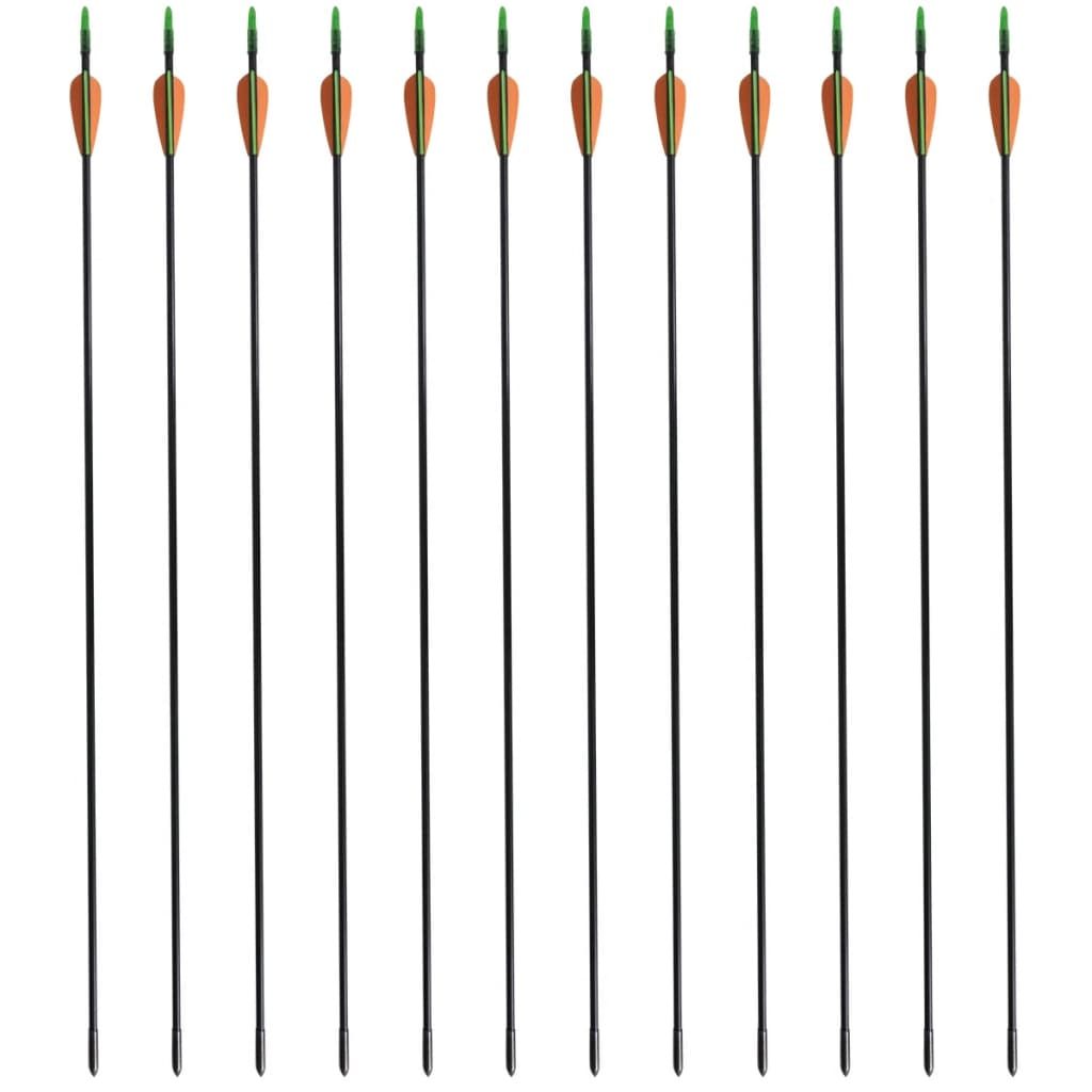 12 db standard reflex íj üvegszálas nyílvesszők 30" 0,6 cm
