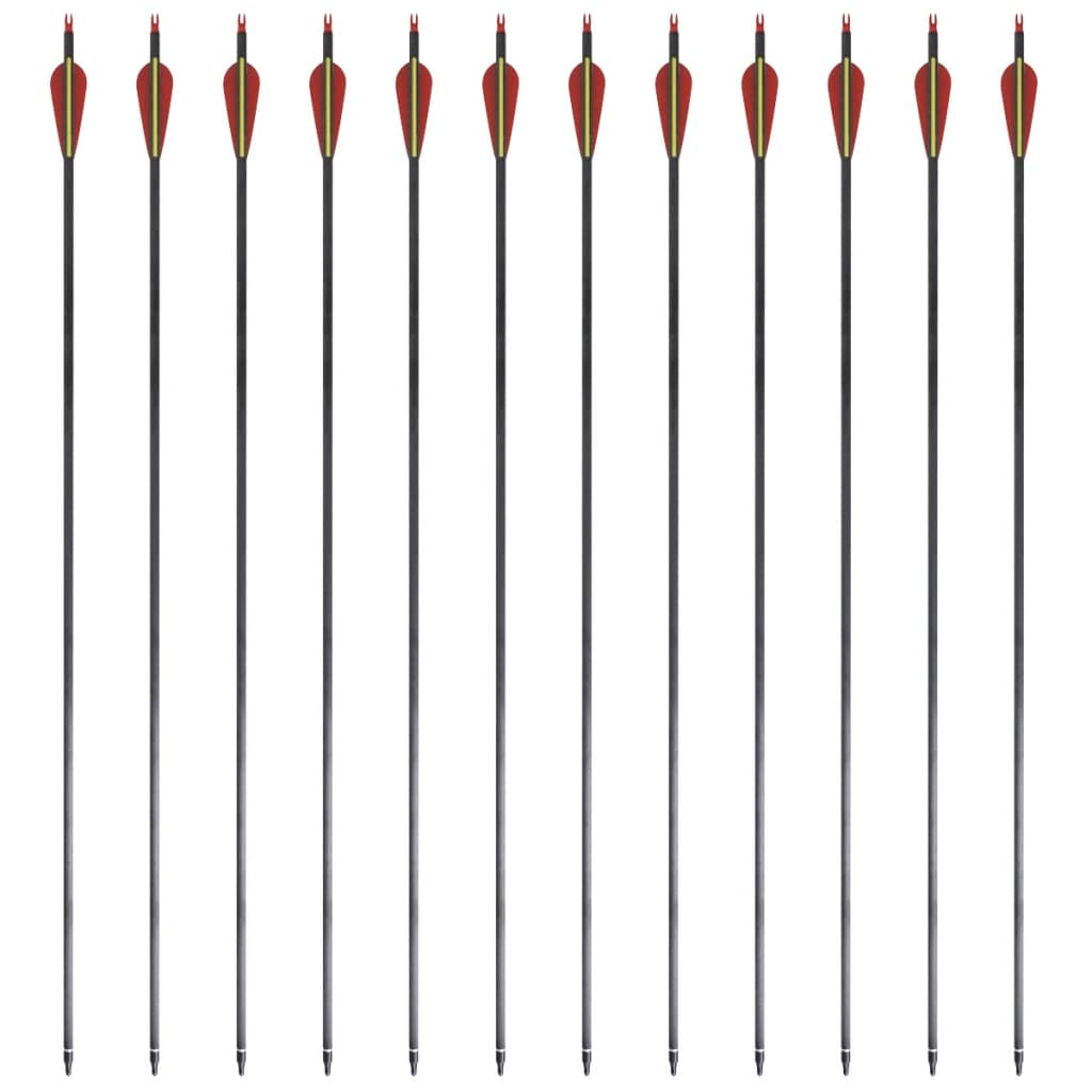 12 db standard reflex íj szénszálas nyílvesszők 30" 0,76 cm
