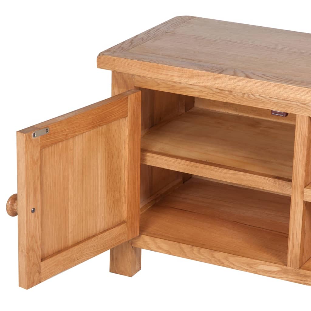 tömör tölgyfa TV szekrény 103 x 36 x 46 cm
