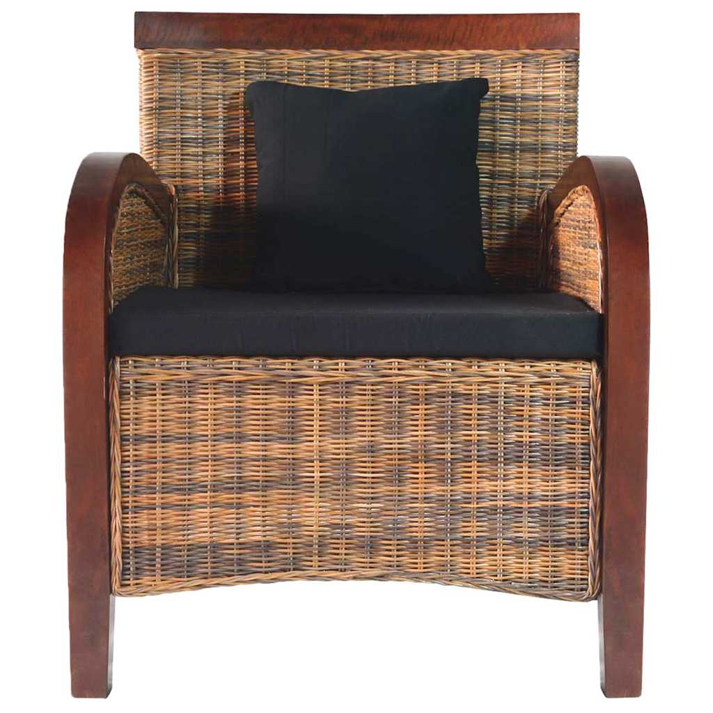 kézzel font rattan karosszék