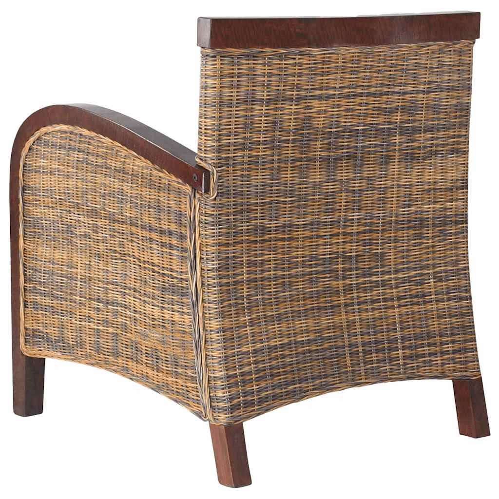 kézzel font rattan karosszék
