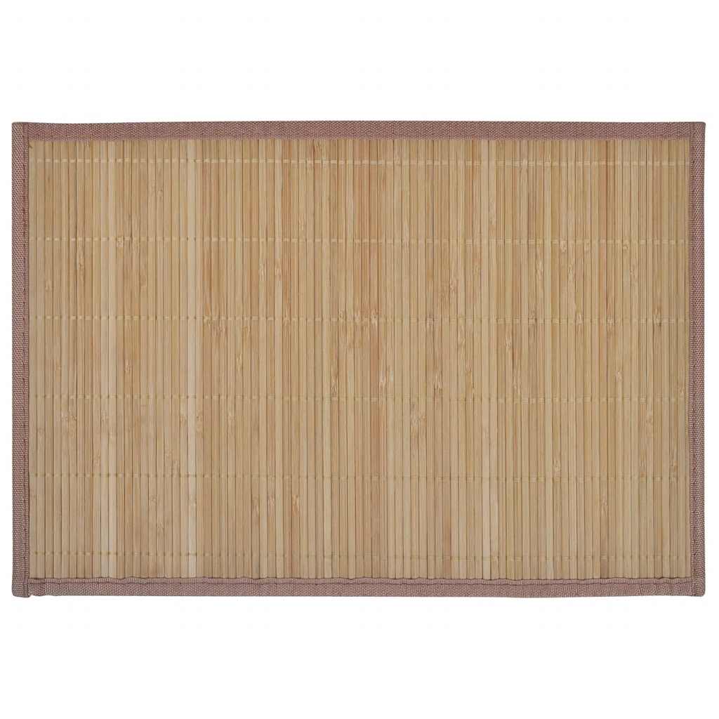 6 db bambusz alátét 30 x 45 cm barna